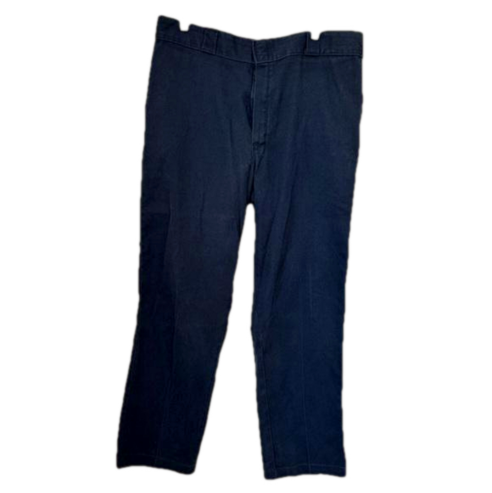 Dickies navy blue 874 original fit flat front chinos. Size 38 by 31
